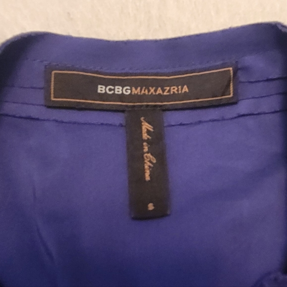 BCBG Sexy Small Tank Top Purple Flare Racerback with Pockets - Picture 12 of 16